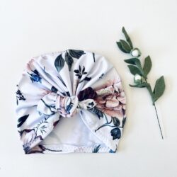 Turban – Botanical – White