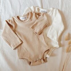 Long Sleeve Ribbed Romper