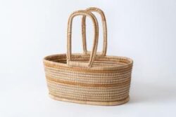 Nappy Organizer / Caddy Basket / Doll & Teddy Moses basket – Natural collection