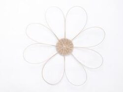 Flower – rattan wall decor