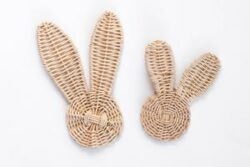 Bunny set – rattan wall decor