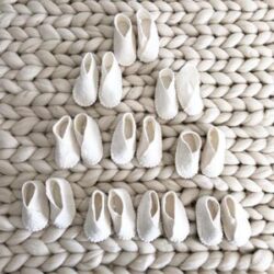 Merino Kimono Baby booties (newborn to 3m)