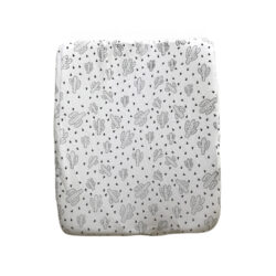 Change Mat Cover – Black on White Cacti