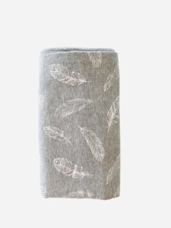 Stretch Cotton Blanket – Feathers