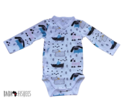 WRAP ONESIE DOGS WORLD LS