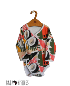 WRAP ONESIE COCONUT DELIGHT LS
