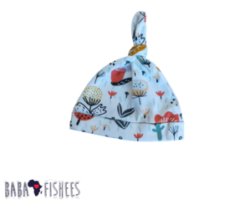 KNOT BEANIE – RANDOM FLOWER AW21