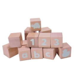 Alphabet Blocks With Stickers