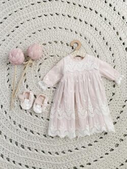 Christening dress – floral lace