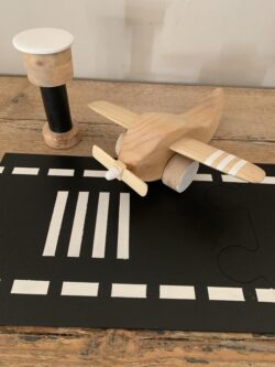 Wooden airport set