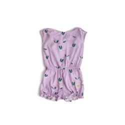 Sticky Fudge Playsuit-Bow & Tie-Storks Lilac