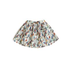 Sticky Fudge Button Skirt-Boats