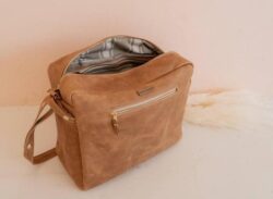 Leather diaper bag (made to order)