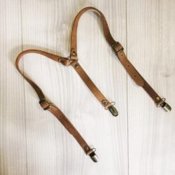 Leather suspenders