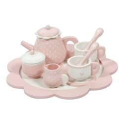 Wooden tea set – pink