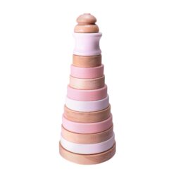 Grow Baby | Wooden Stacker | Pink