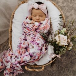 Blushing Beauty Organic Muslin Wrap / Blanket | Snuggle Hunny