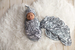 Giggle & Beans Swaddle Set | Tropical Banana Palm