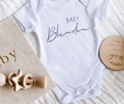 Personalized Baby Announcement Onesie | Standard Font