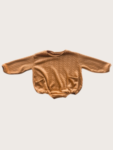 Long Sleeve Sweatshirt Romper {Mustards Seed}