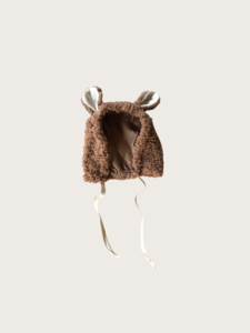 Bear Ear Sherpa Bonnet {Stone}