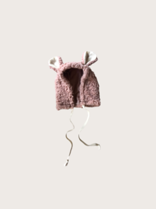 Bear Ear Sherpa Bonnet {Rose Rock}
