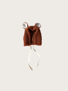 Bear Ear Sherpa Bonnet {Sand Stone}