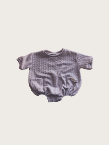 Short Sleeve Sweatshirt Romper {Kenshi}