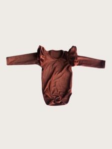 Long Sleeve Frill Sleeve Grow/Leotard {Bronze}