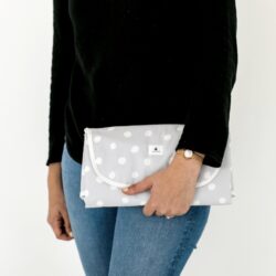 Plum Bum Babe Change Mat | Grey Spot