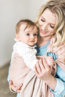 Pure Linen Slings | Peach Double Layer