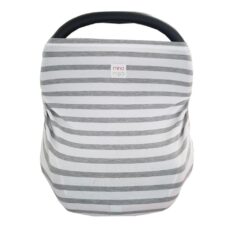 Mina Moo Multifunctional Cover | Grey & White Stripe