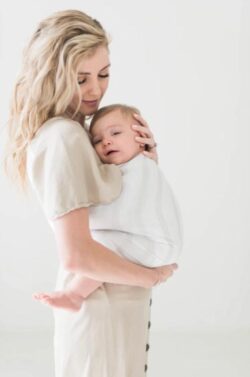 Pure Linen Slings | Stripe / Nude & White