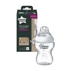 Tommee Tippee Closer To Nature Baby Bottle | Clear | 260ml
