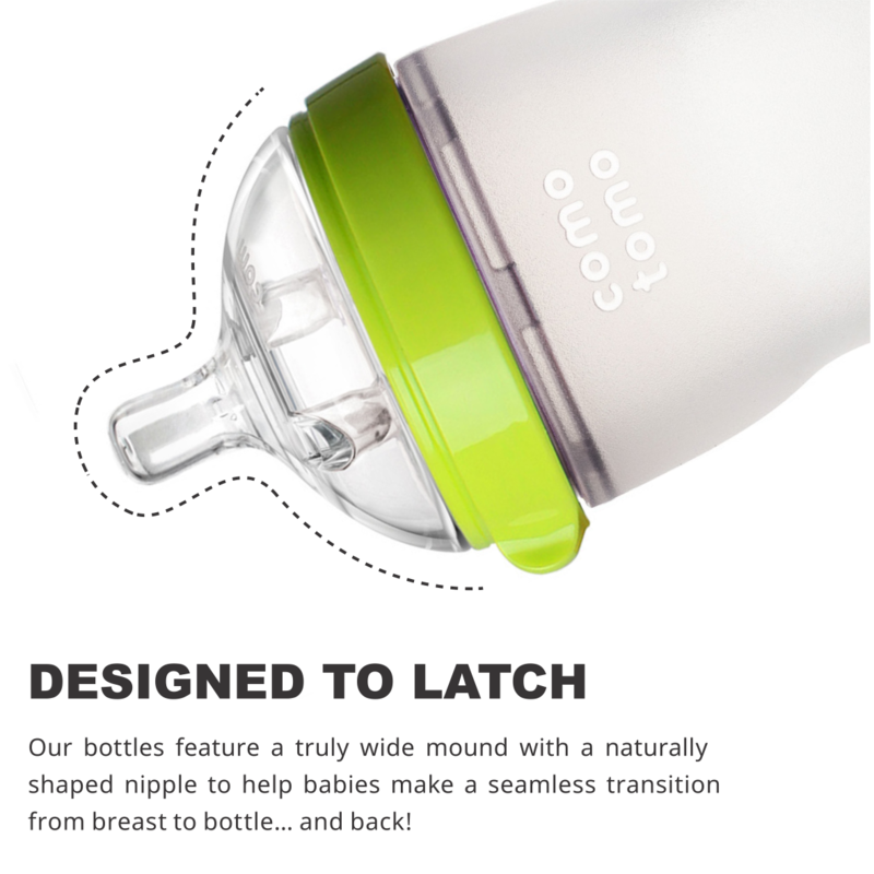 Comotomo Feeding Bottle (Silicone) pickaboo